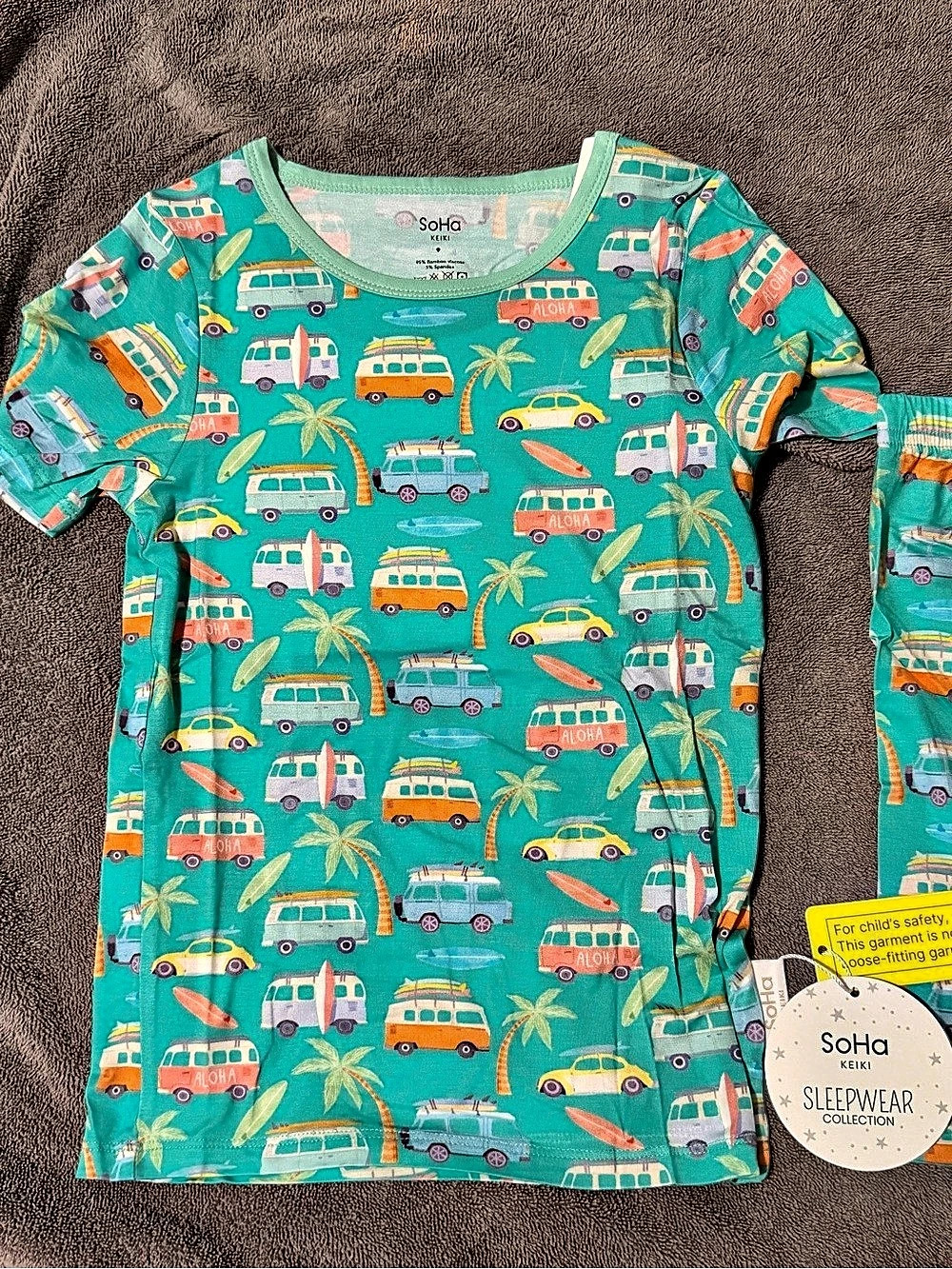 SoHa Keiki Surf Rides Pajamas Set
